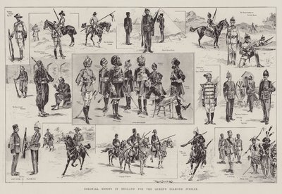 Colonial Troops in England for the Queen
